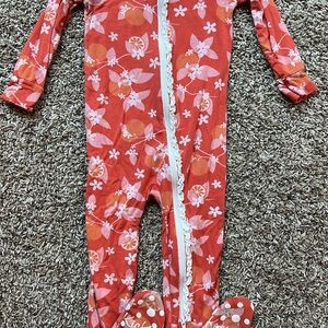 Kickee pants 18-24 mo poppy orange blossom